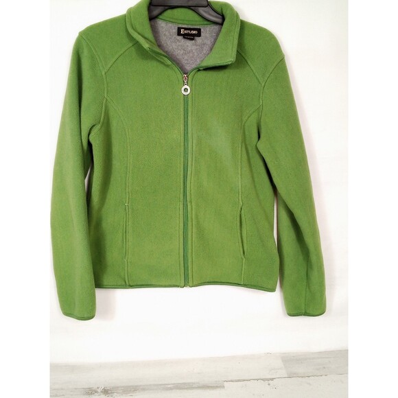 Women's E Studio Green Zip Up Jacket Size Small - Picture 6 of 15